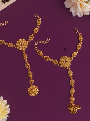 Antique Finger Ring Bracelet(Hathpan) AADIB01408