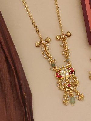 Pachi Kundan Pendant Chain ABDIPC02155