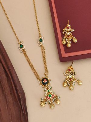 Pachi Kundan Pendant Chain ABDIPC02156