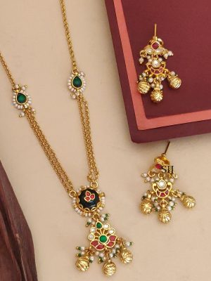 Pachi Kundan Pendant Chain ABDIPC02156