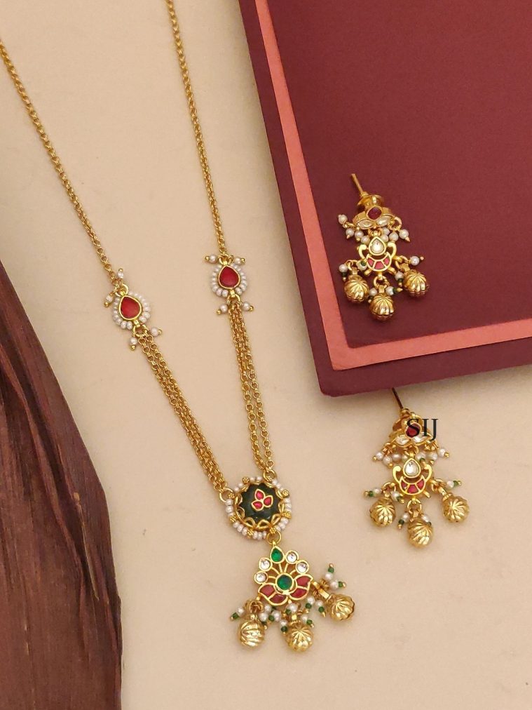 Pachi Kundan Pendant Chain ABDIPC02157