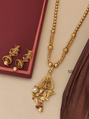 Stone Krishna Pendant Chain ABDIPC02159