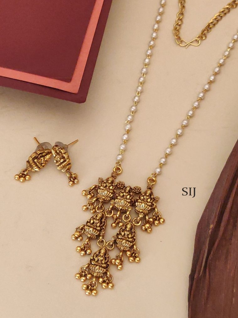 Pearl Chain With Lakshmi Pendant ABDIPC02160
