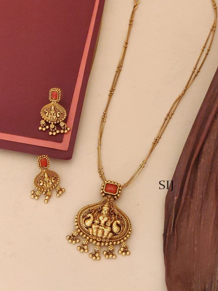 Lakshmi Antique Pendant Chain ABDIPC02163