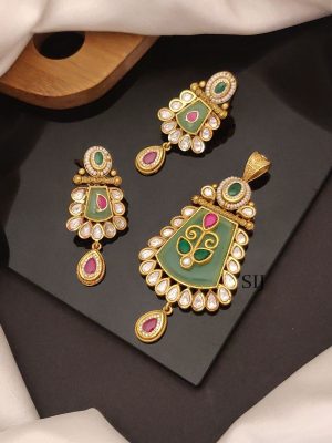 Emerald Pendant Set ABDIPC02167