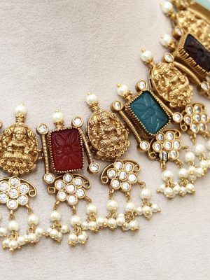Lakshmi Navaratna Necklace ACCIN02314
