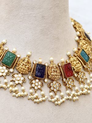 Lakshmi Navaratna Necklace ACCIN02314