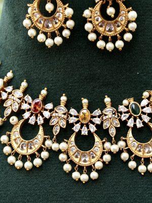 Stone Chandbali Necklace ACCIN02321