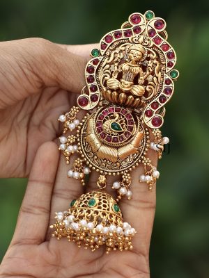 Stone Lakshmi Antique Jada Billa ACCIHA02335