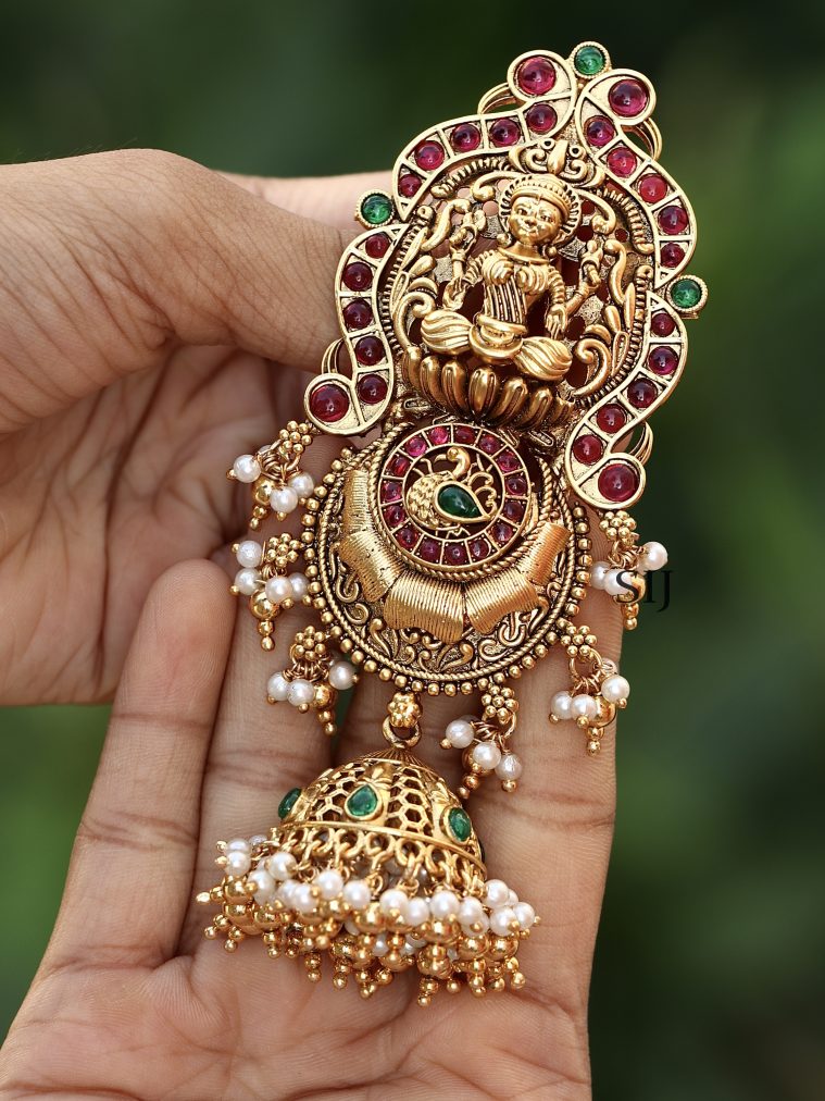 Stone Lakshmi Antique Jada Billa ACCIHA02335