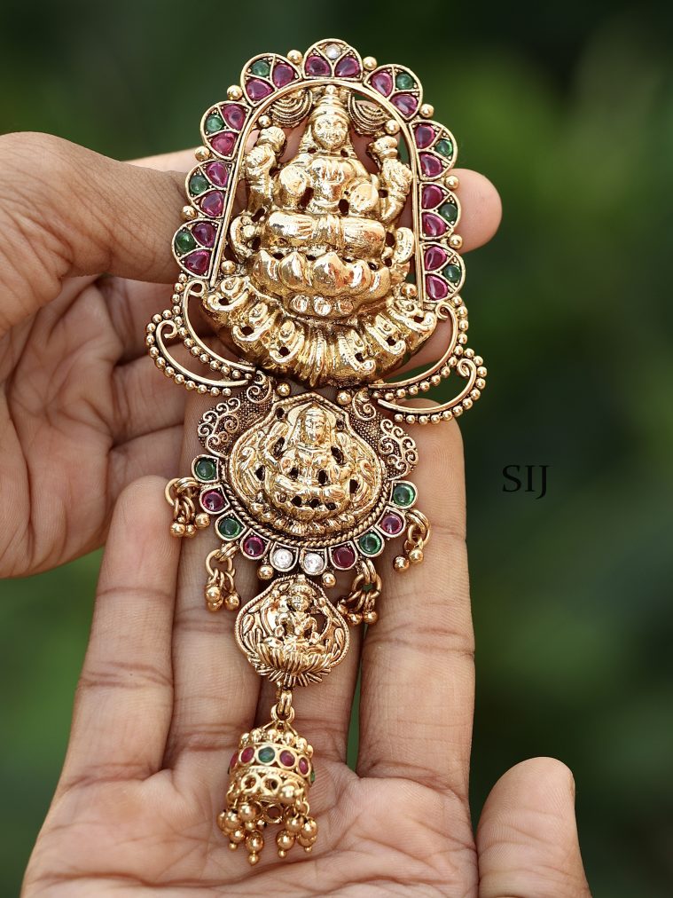 Stone Lakshmi Antique Jada Billa ACCIHA02336