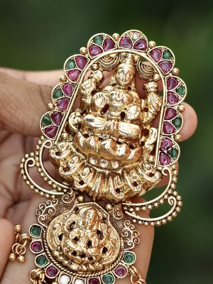 Stone Lakshmi Antique Jada Billa ACCIHA02336