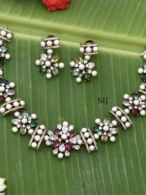 Stone Pearl Necklace ACCIN02346