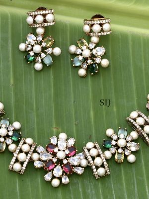 Stone Pearl Necklace ACCIN02346