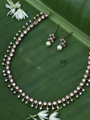 White Stone Necklace ACCIN02354
