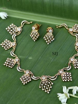 White Stone Necklace ACCIN02355