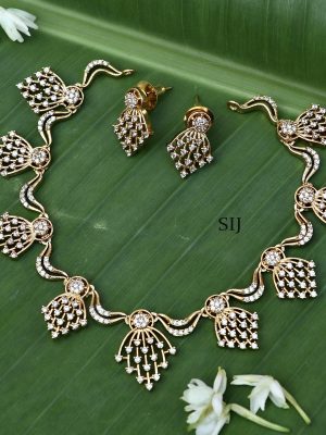 White Stone Necklace ACCIN02355
