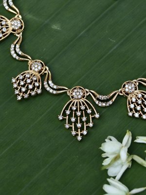 White Stone Necklace ACCIN02355