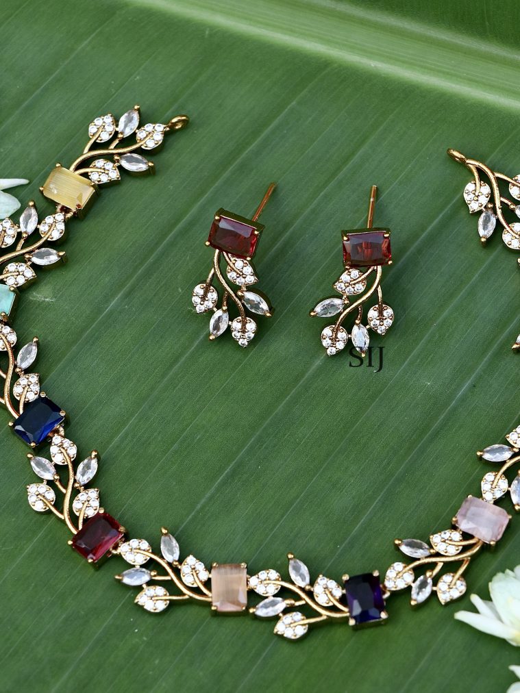 Multi Stone Necklace ACCIN02357
