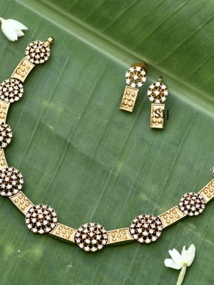 White Stone Necklace ACCIN02363