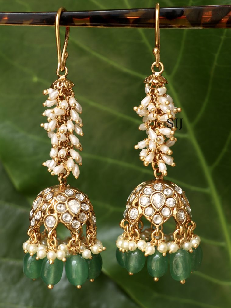 Jadau Kundan Hook Jhumkas ACCIE02365
