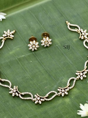 White Stone Necklace ACCIN02366
