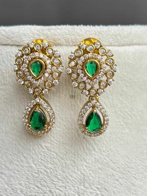 Emerald White Stone Necklace SPAIN02471