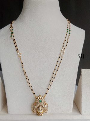 Black Beads Victorian Necklace SPAIN02478