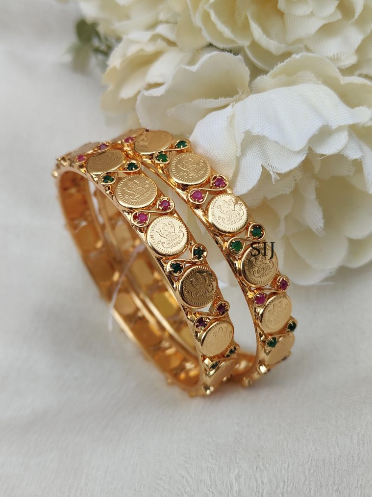 "Lakshmi Coin Bangles DHEIB02523 "