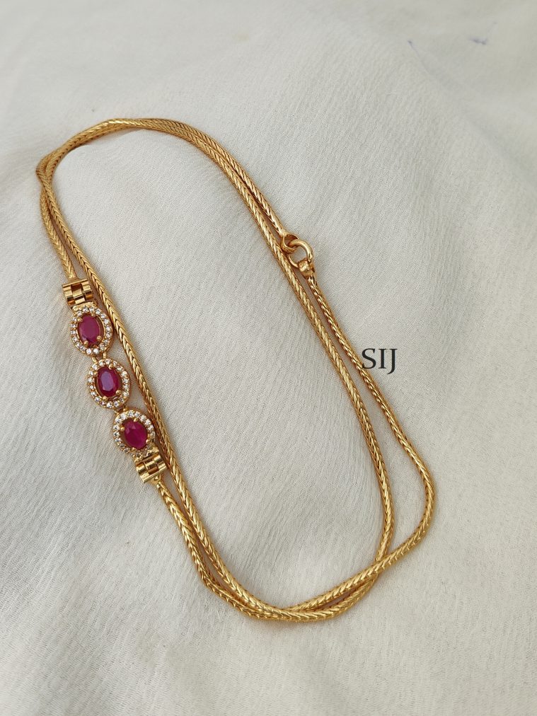 Stone Mugappu Chain DHEIMC02529