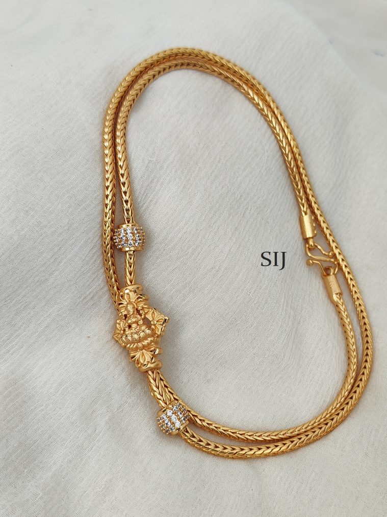 Antique Lakshmi Mugappu Chain DHEIMC02530