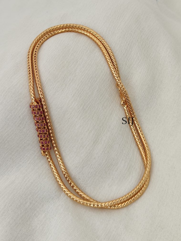 Stone Mugappu Chain DHEIMC02535