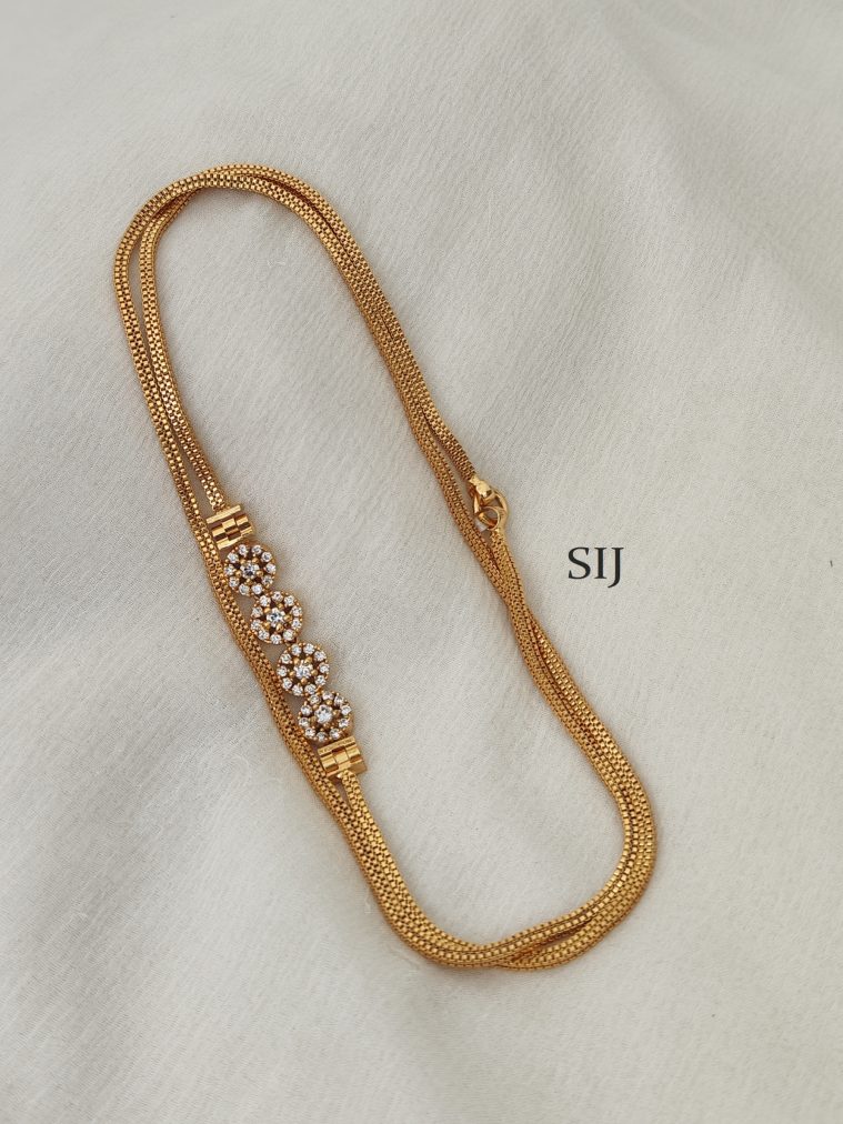Stone Mugappu Chain DHEIMC02536