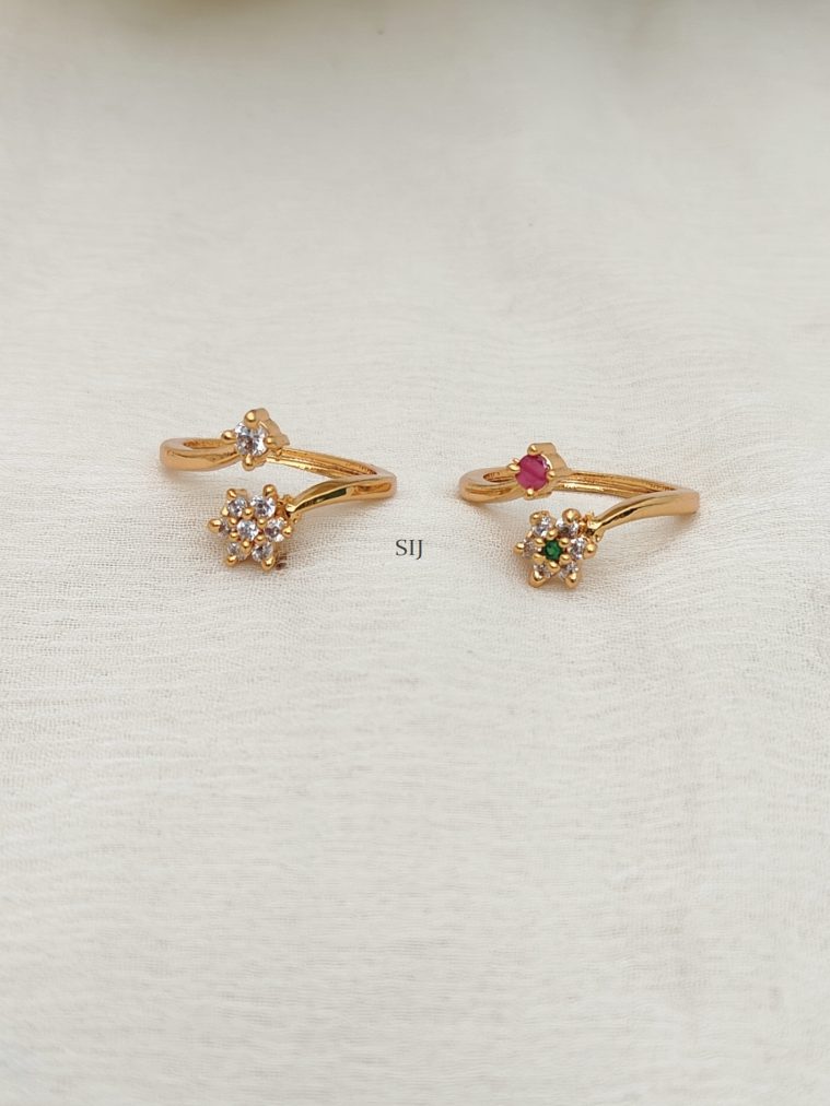 AD Stone Adjustable Finger Ring DHEIF02559