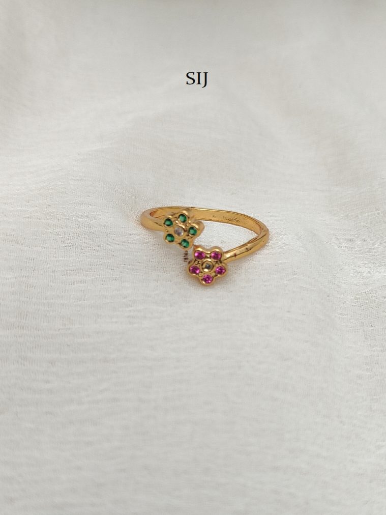 AD Stone Adjustable Finger Ring DHEIF02568