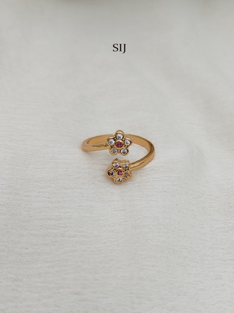 AD Stone Adjustable Finger Ring DHEIF02569