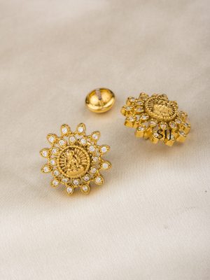 Lakshmi Stone Ear Studs ALAIE00027