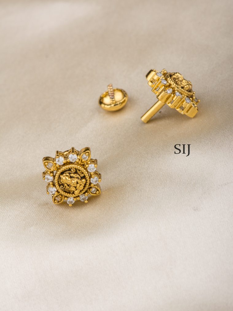 Lakshmi Stone Ear Studs ALAIE00028