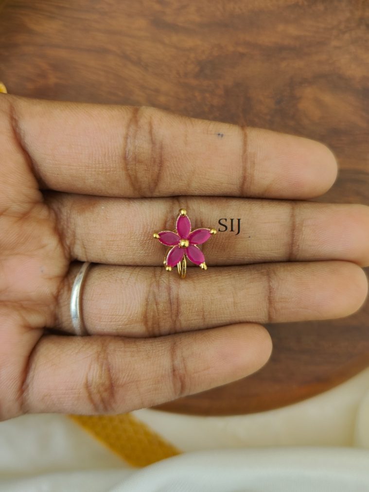 Ruby Nose Pin AJPIPN03285