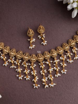 Lakshmi Pearl Guttapusalu Necklace AJPIN03331