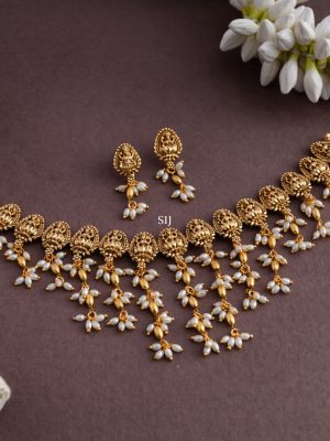 Lakshmi Pearl Guttapusalu Necklace AJPIN03331