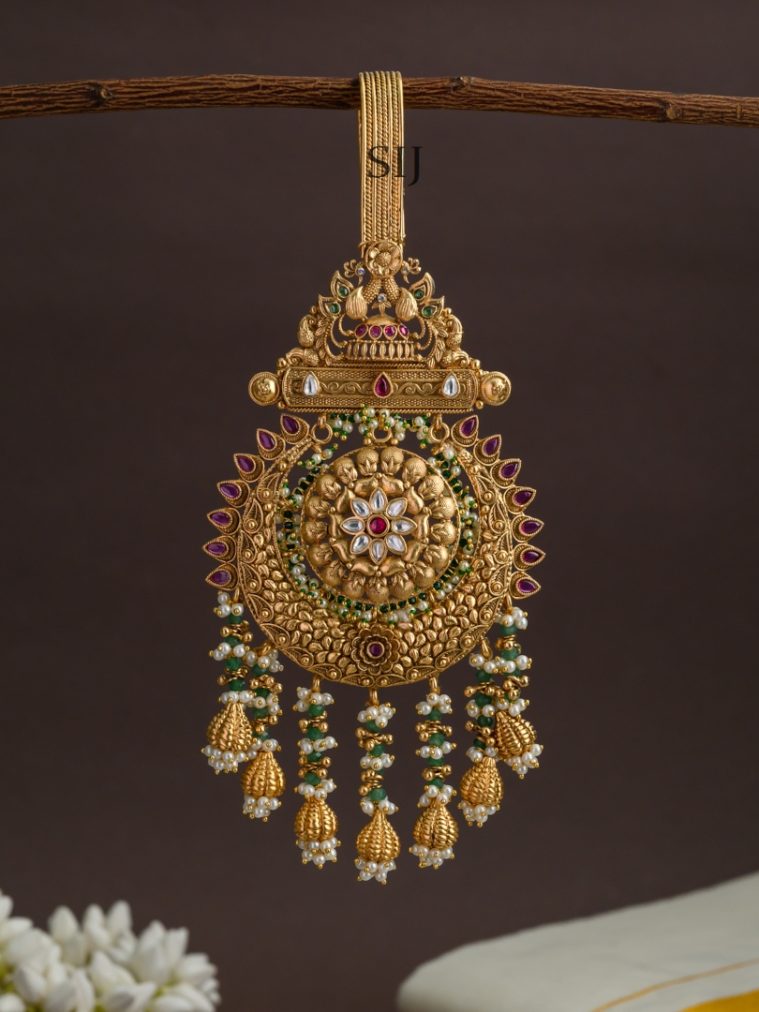 Antique Gold Look Alike Saree Juda Pin AJPIS03383