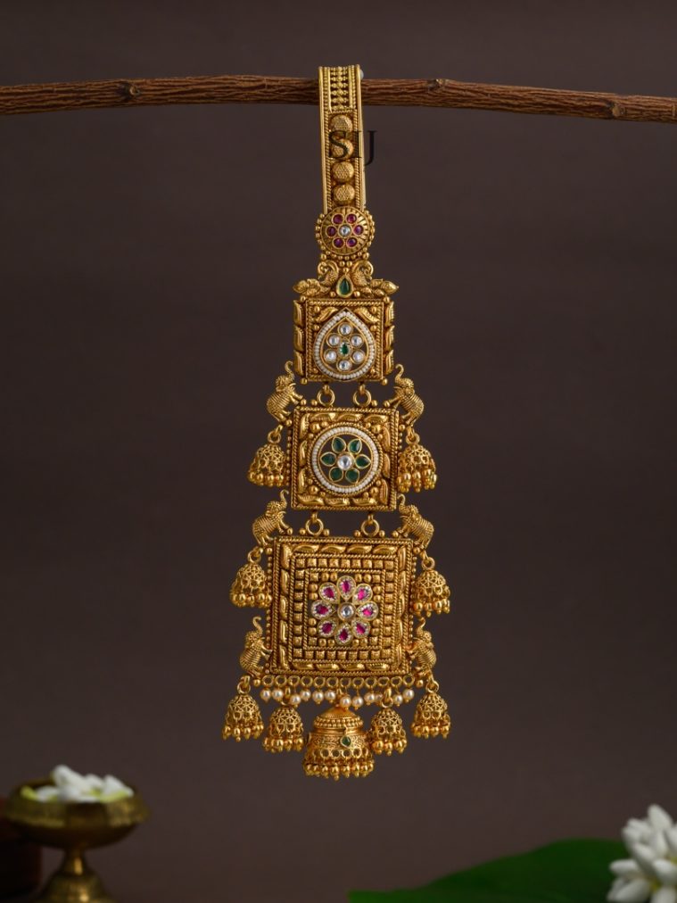 Antique Gold Look Alike Saree Juda Pin AJPIS03385