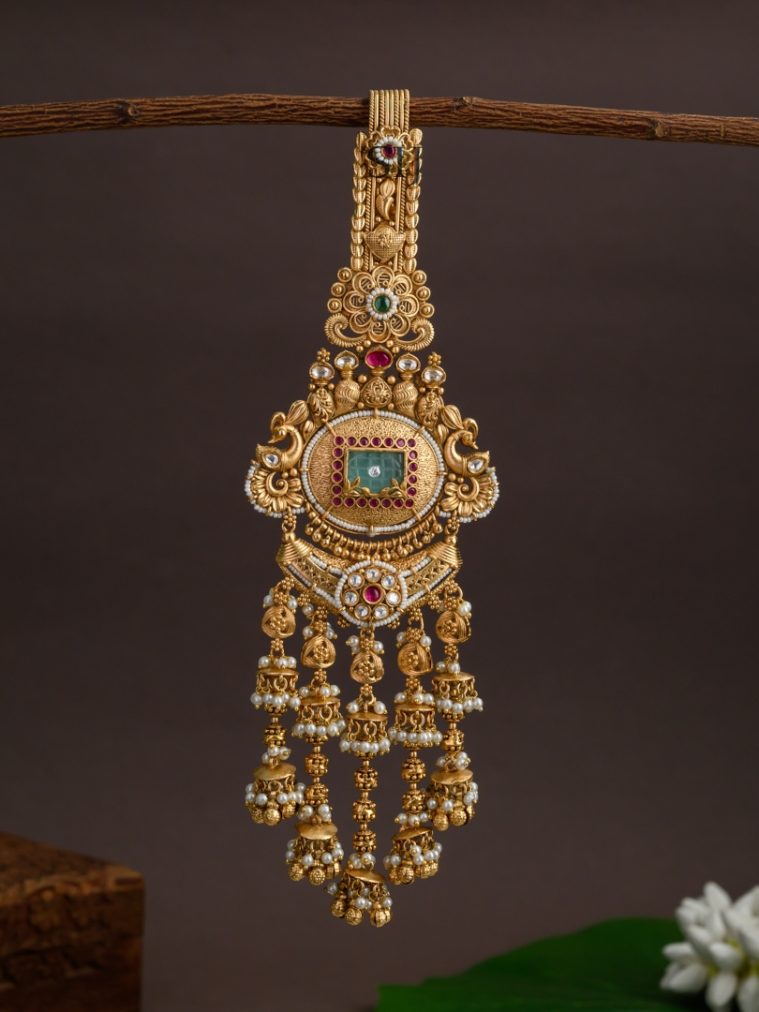 Antique Gold Look Alike Saree Juda Pin AJPIS03386