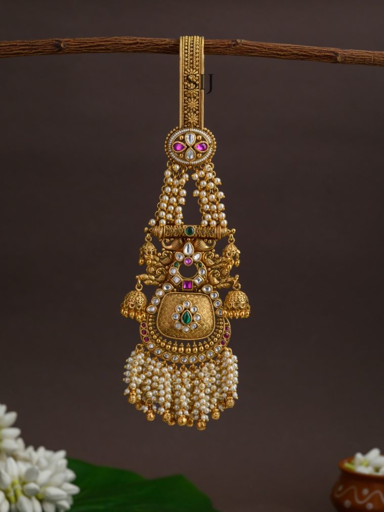 Antique Gold Look Alike Saree Juda Pin AJPIS03389