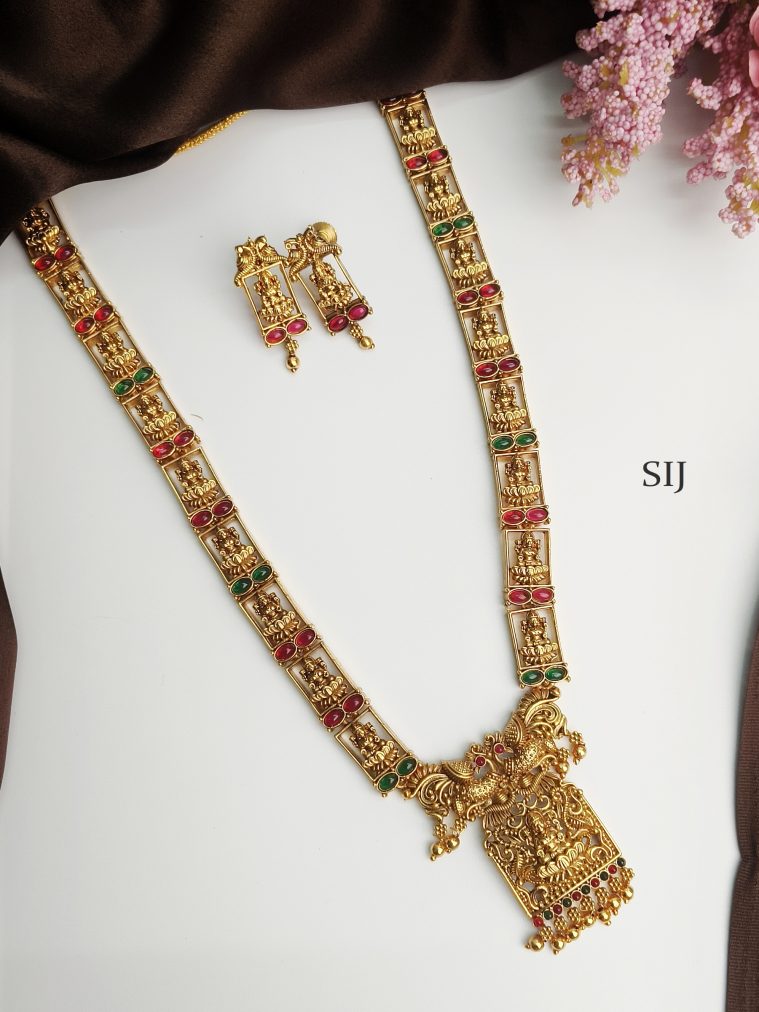 Gold Finish Lakshmi Haram STIIL00655