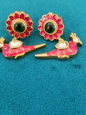 Lotus Jadau Kundan Hasli Necklace LADIN00873