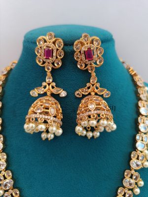 White Stones Necklace LADIN00875