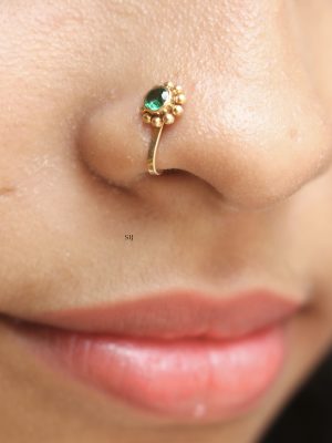 Emerald Nose Pin ACCIPN02374