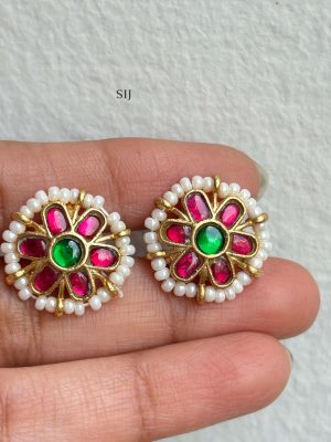 Jadau Kundan Stud Earrings SPAIE02466